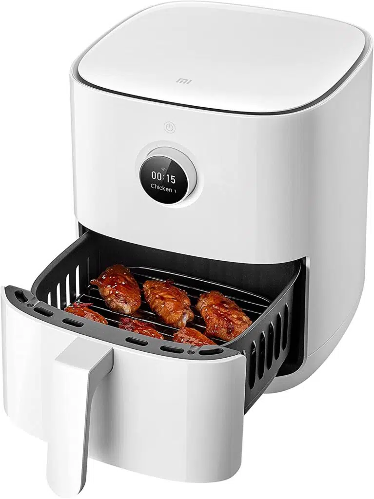 Freidora sin aceite de XiaoMi: blanca y abierta Mijia Smart Air Fryer